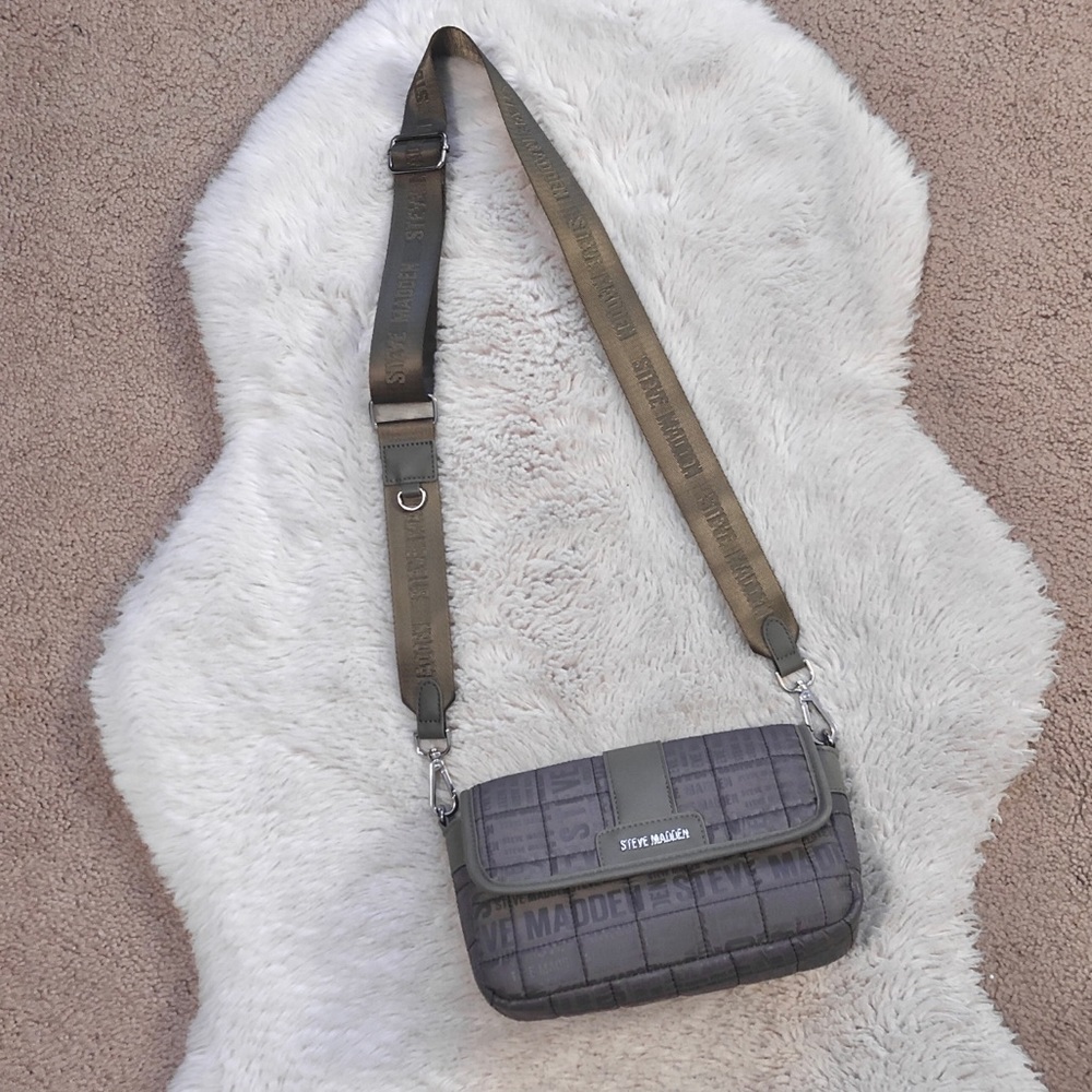 Steve Madden Army Green Crossbody Shoulder Bag